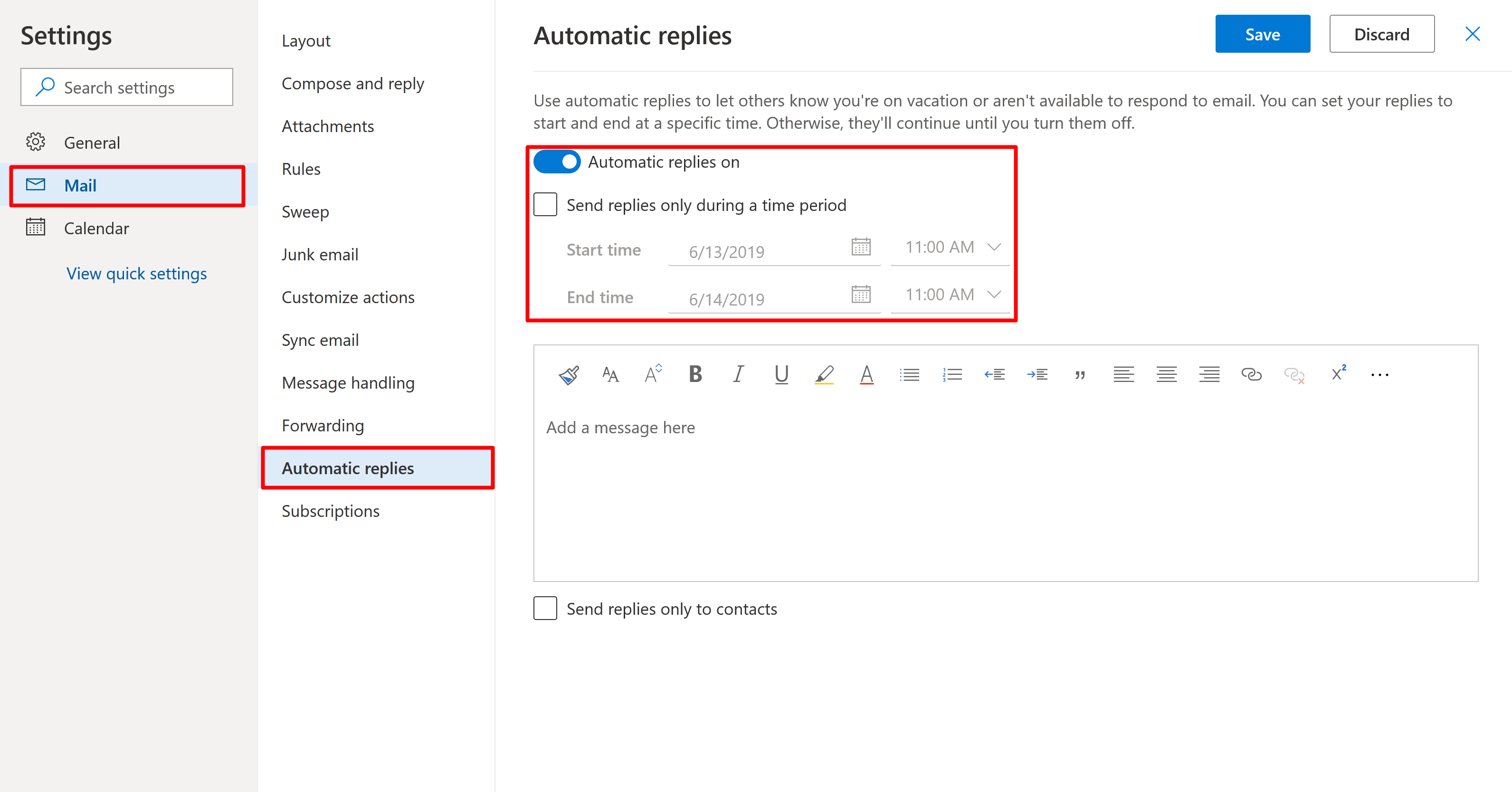 How To Set Away Messages Out Of Office In Outlook Web