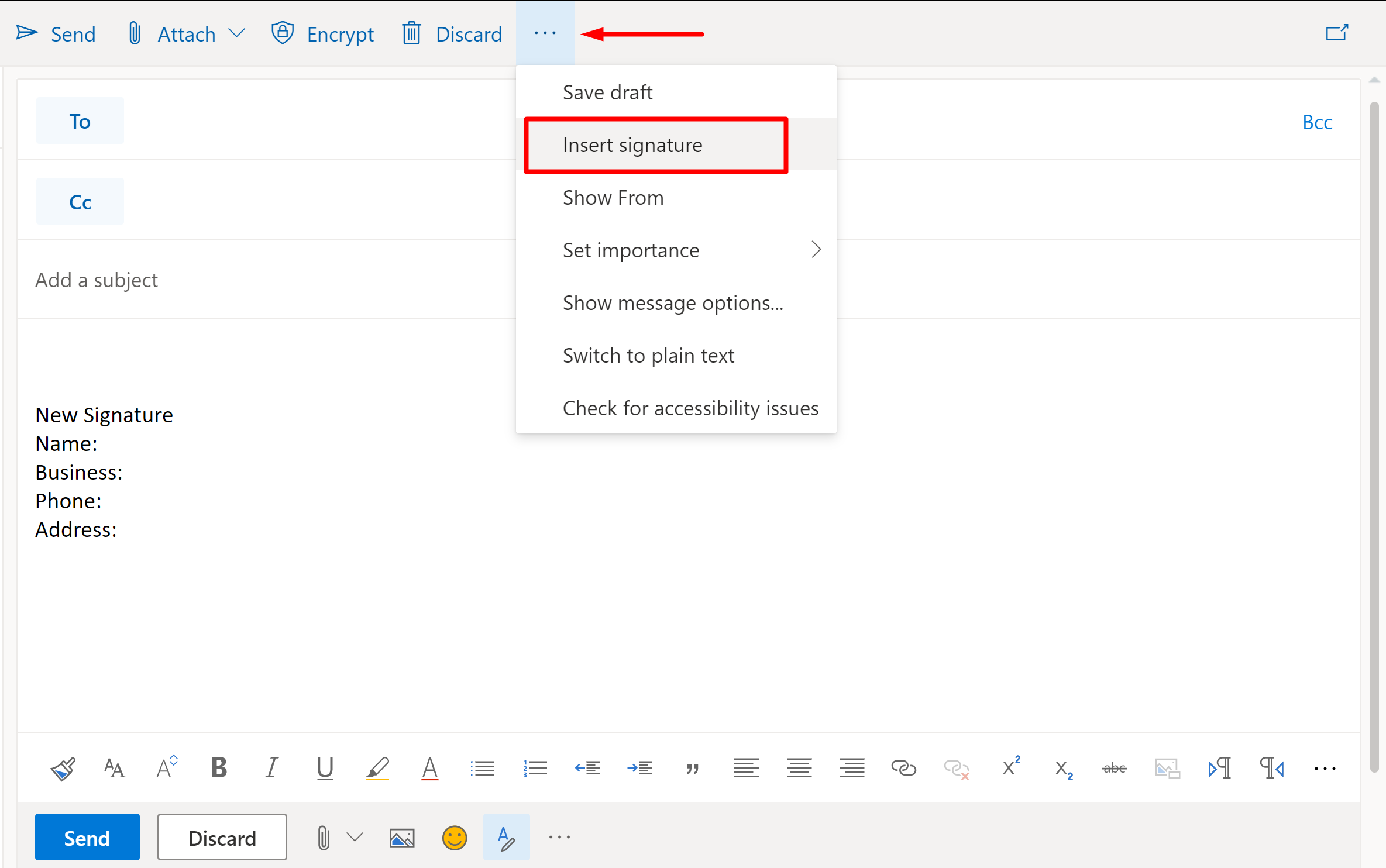 how to create your signature in outlook 365