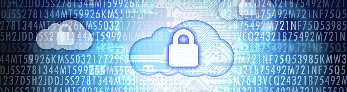 Cloud computing security or data protection concept