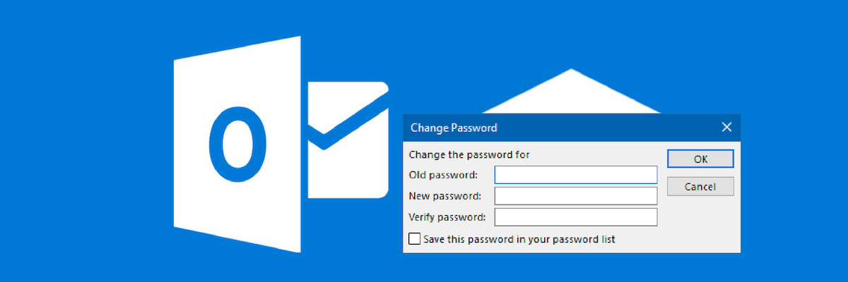 how to change outlook password