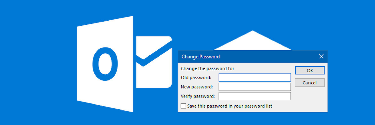 how to change password on outlook desktop