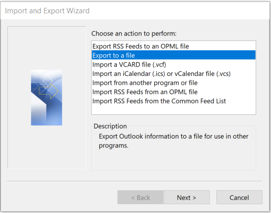 Export Contacts Outlook Step by Step