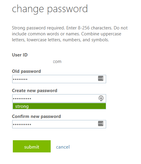 outlook password recovery